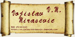 Vojislav Mirašević vizit kartica